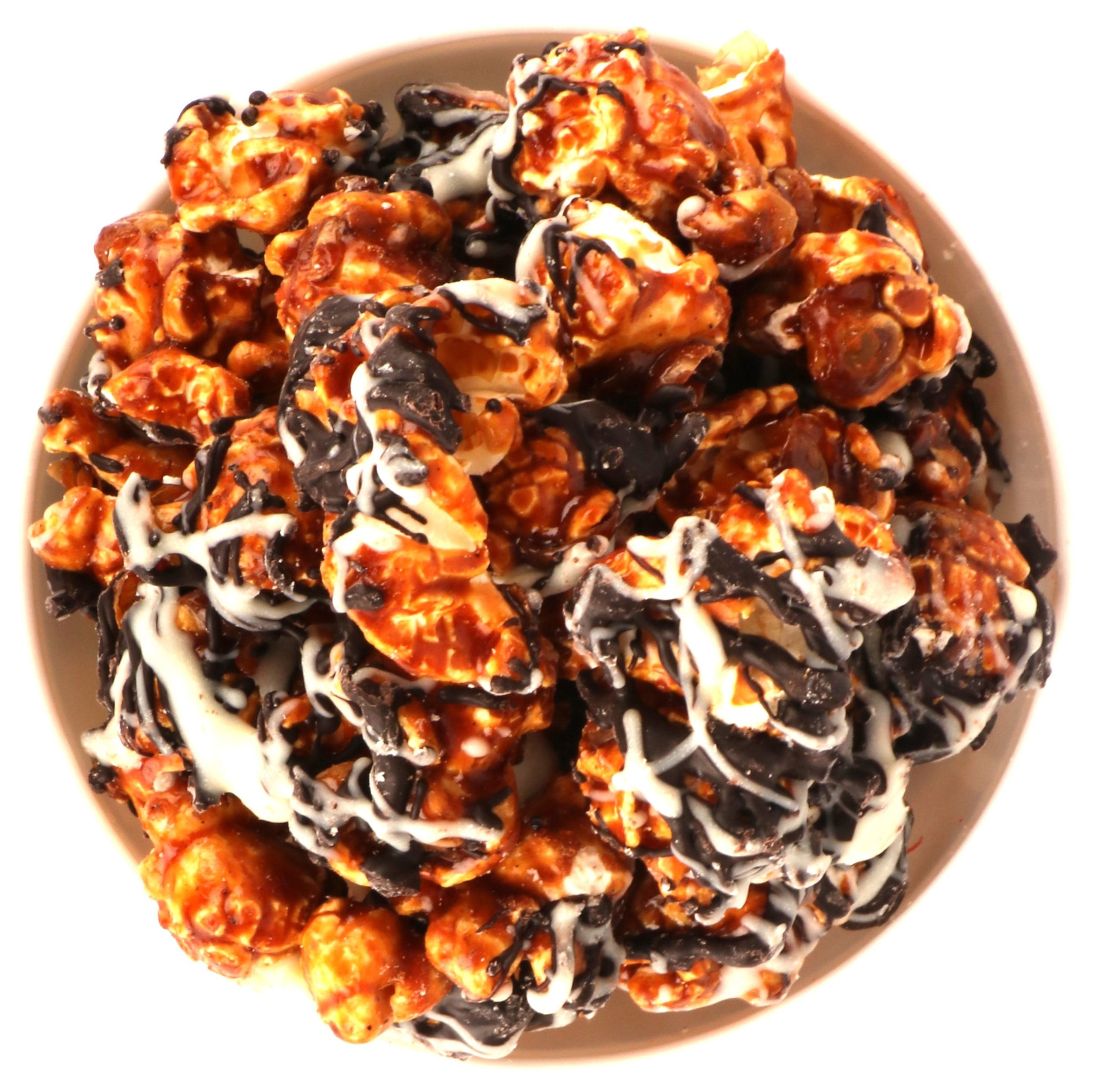 Pack of 4, Nutty Double Chocolate Caramel Popcorn-560g